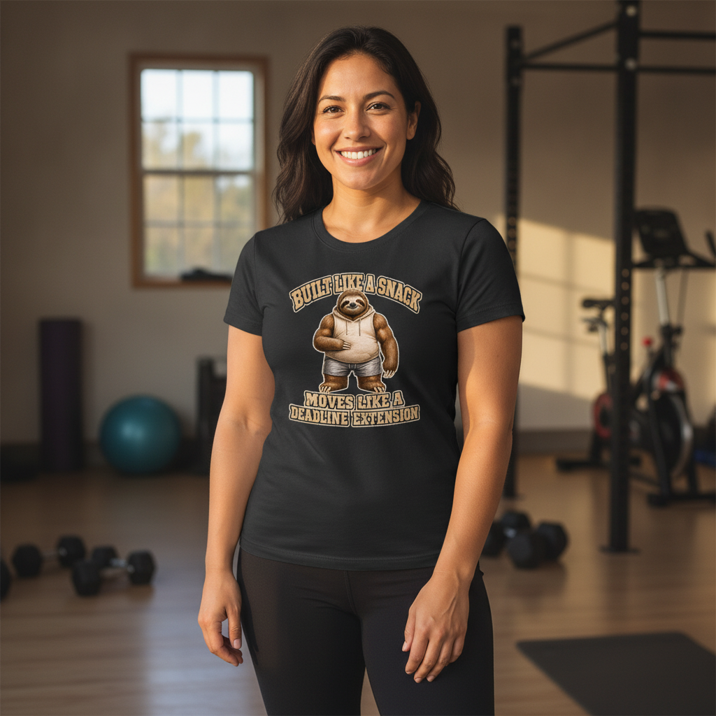 Built Like a Snack — Deadline Extended — Solid Black Blend Bella+Canvas heathered gym tee