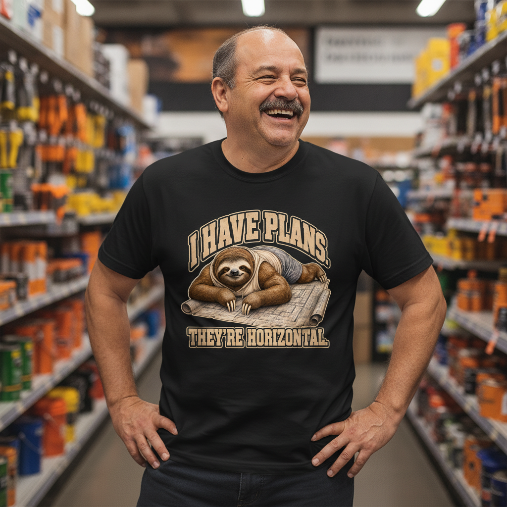 I Have Plans, They're Horizontal — Solid Black Blend Bella+Canvas heathered gym tee