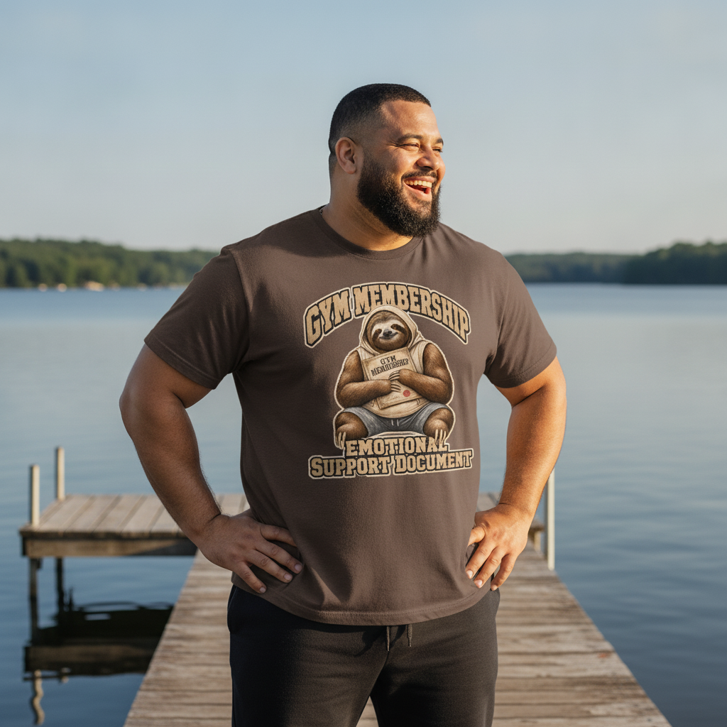 Gym Membership: Emotional Support Document — Heather Brown Bella+Canvas heathered gym tee